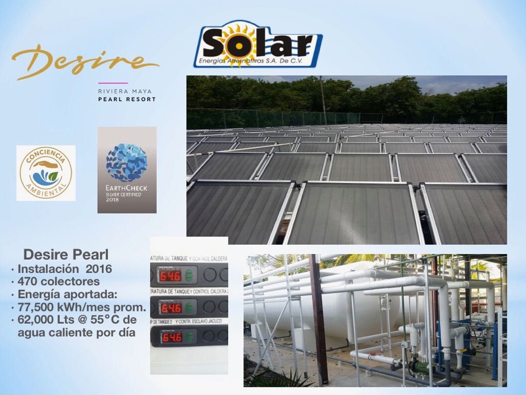 Desire Pearl — aquecimento solar e eficiência energética
